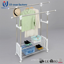 New Design Stainless Steel Double Pole Clothes Hanger